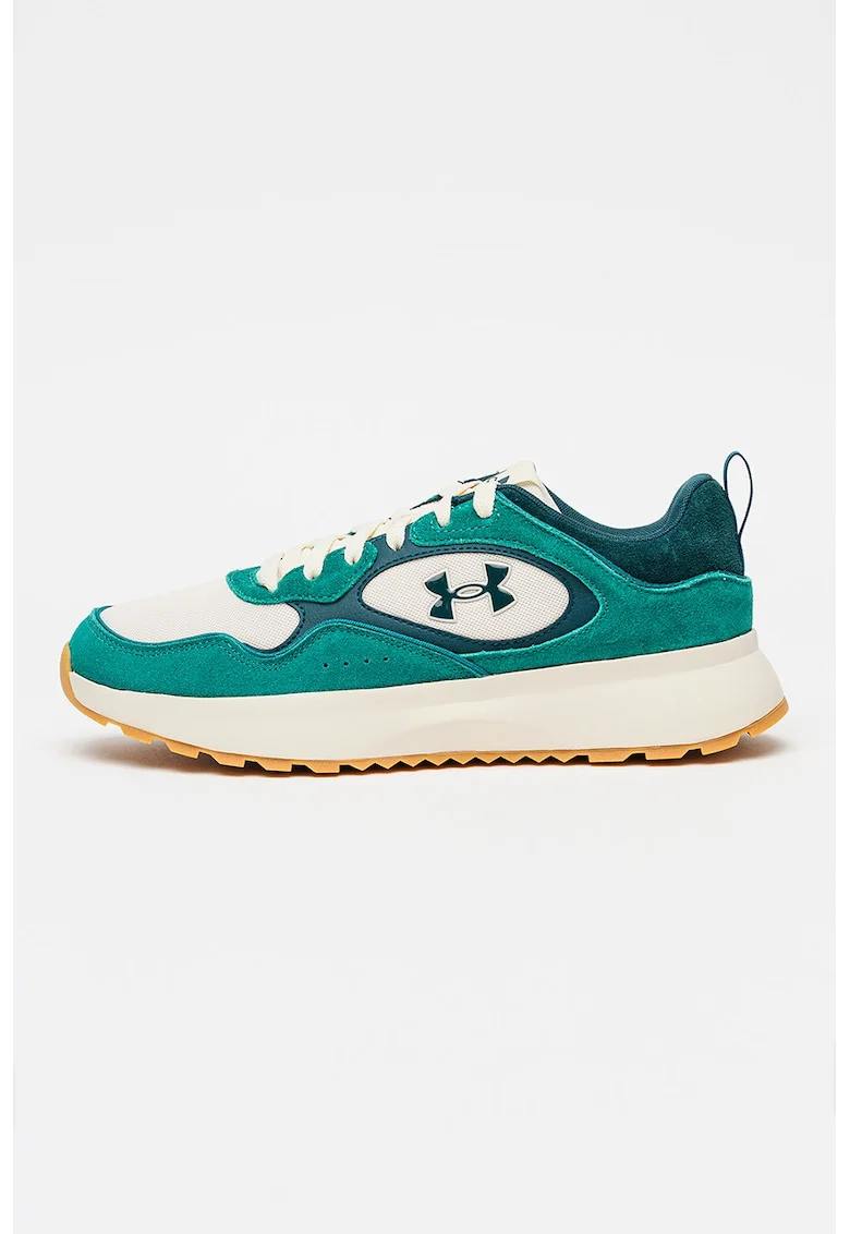 Pantofi sport Mirage cu garnituri din material textil, Verde englez/Crem