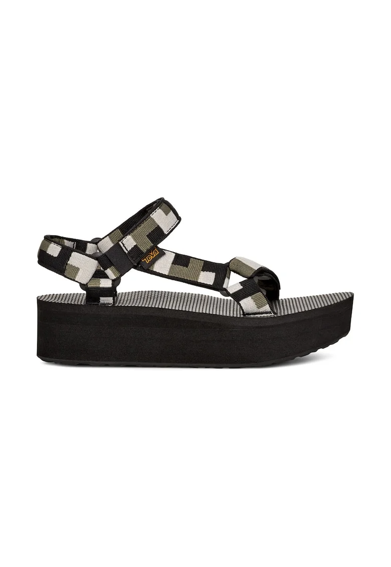 Sandale dama,  89558, Negru, Textil