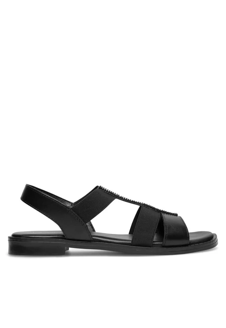 Sandale dama,  590558865344838, Piele naturala, Negru