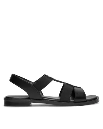Sandale dama,  590558865344838, Piele naturala, Negru