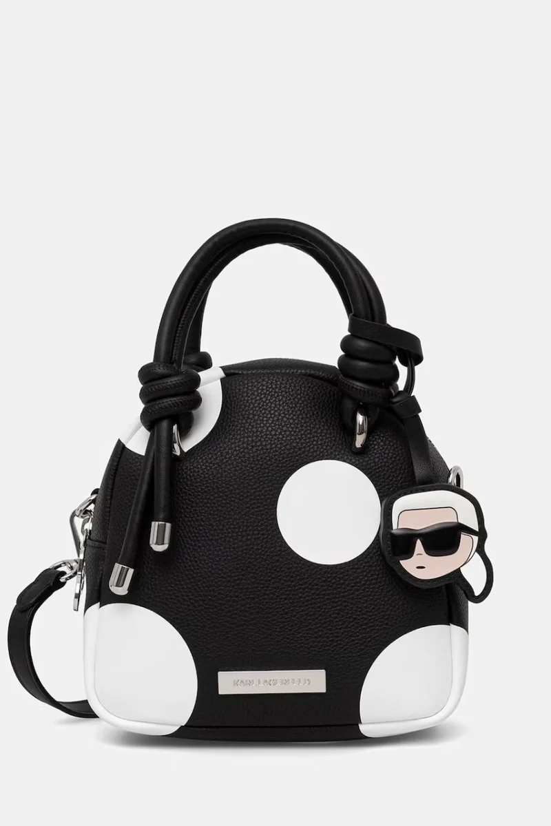 Karl Lagerfeld geantă crossbody pentru femei cu imitație de piele IKON
