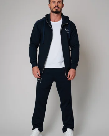Set Square hanorac cu fermoar si pantalon lung New Navy