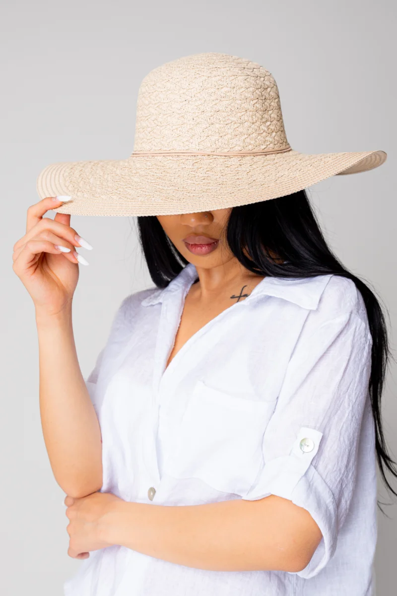Palarie de plaja Beige