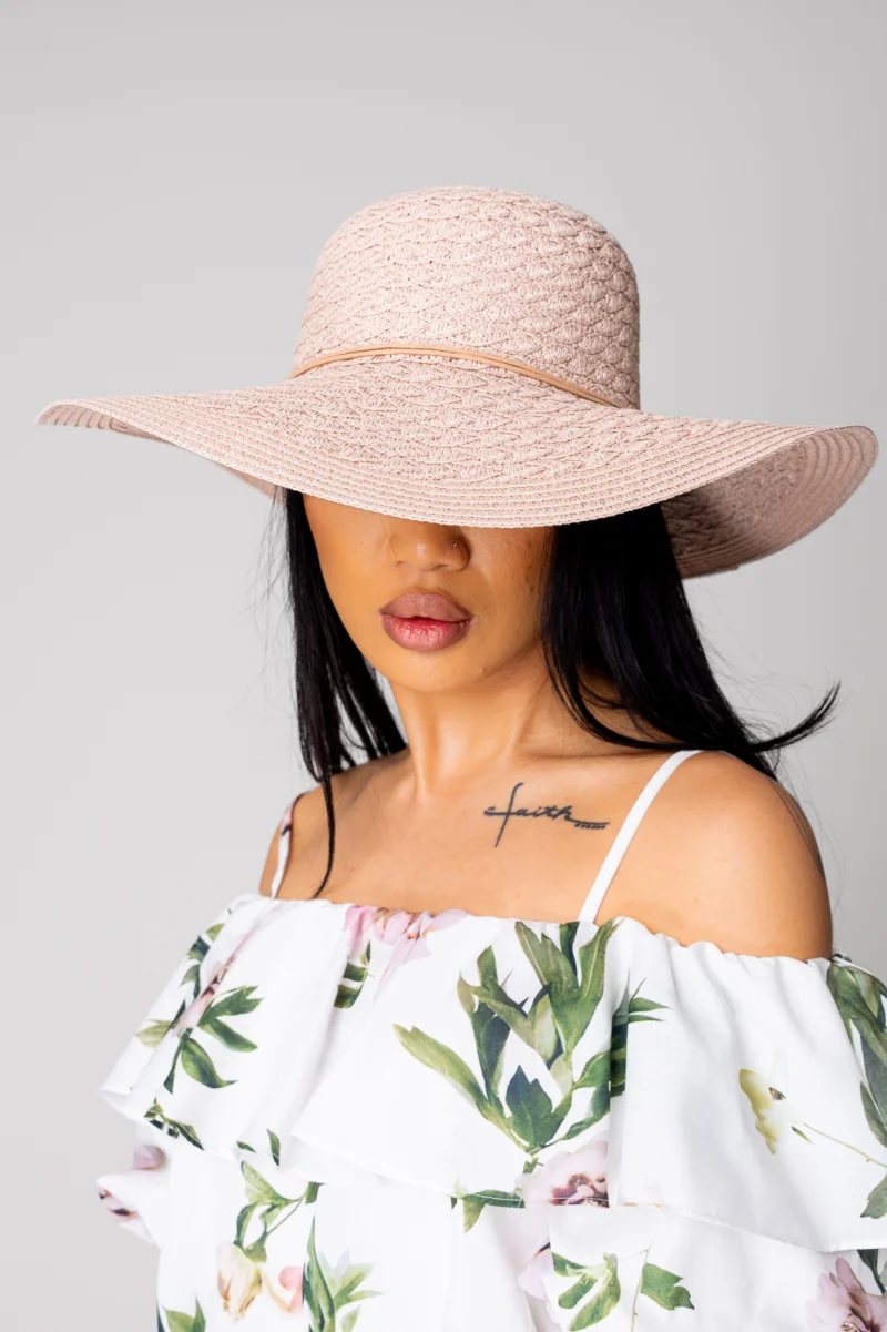 Palarie de plaja Rose