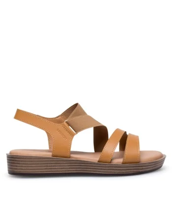 Sandale dama,  590558855371738, Piele naturala, Maro
