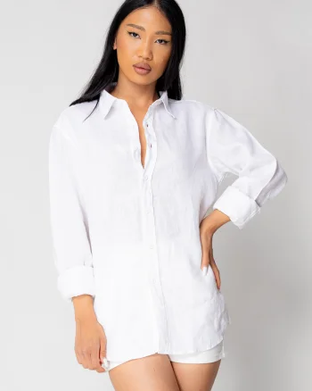 Camasa Boyfriend dIn 100% In White