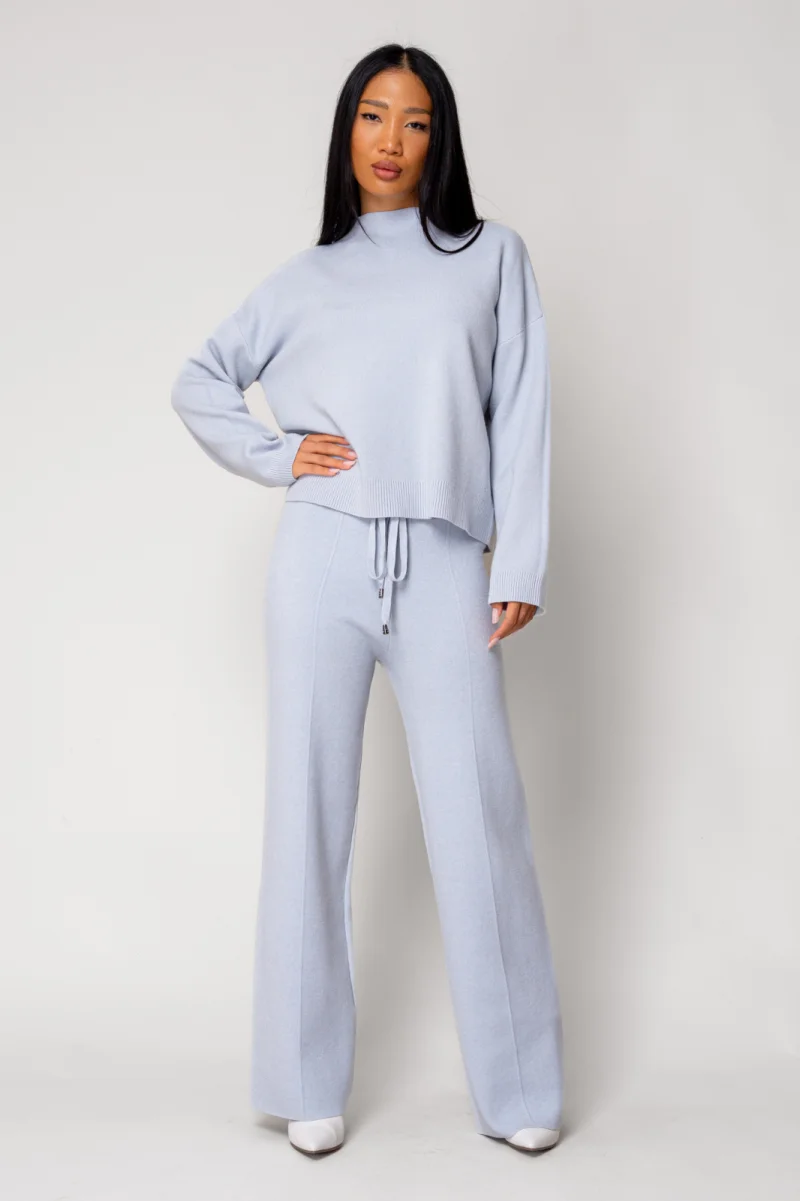 Set Pulover si Pantalon lung Sky Blue