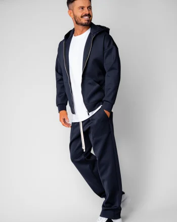 Set Loren Jacheta cu fermoar si Pantalon lung Navy