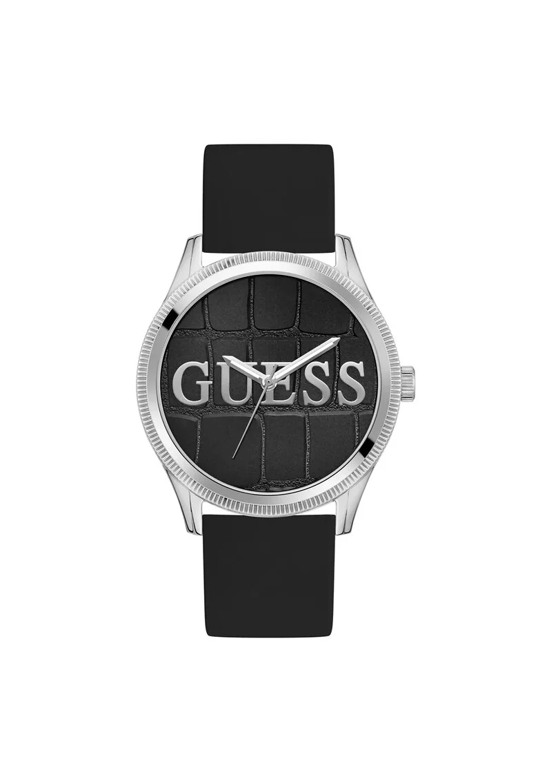 Ceas barbatesc  GW0888G1, carcasa 44mm, curea silicon gri metalizat, mecanism quartz, rezistenta la apa 3 ATM