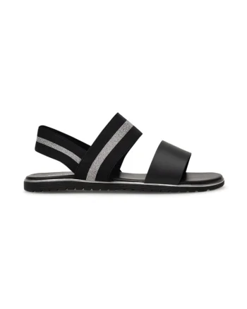 Sandale dama,  590559, Sintetic/Textil, Negru, Negru