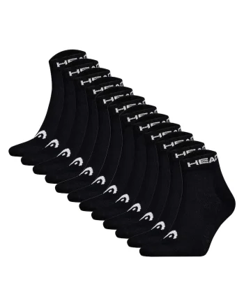 Set de sosete unisex pana la glezna - 12 perechi, Negru