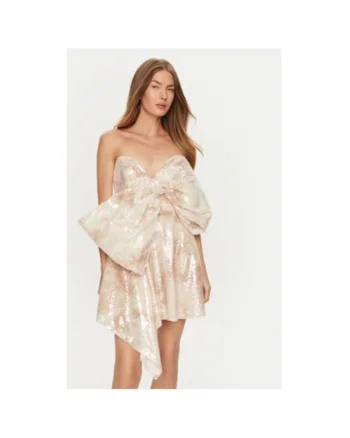Rochie dama,  304698965, Poliester, Bej, Bej
