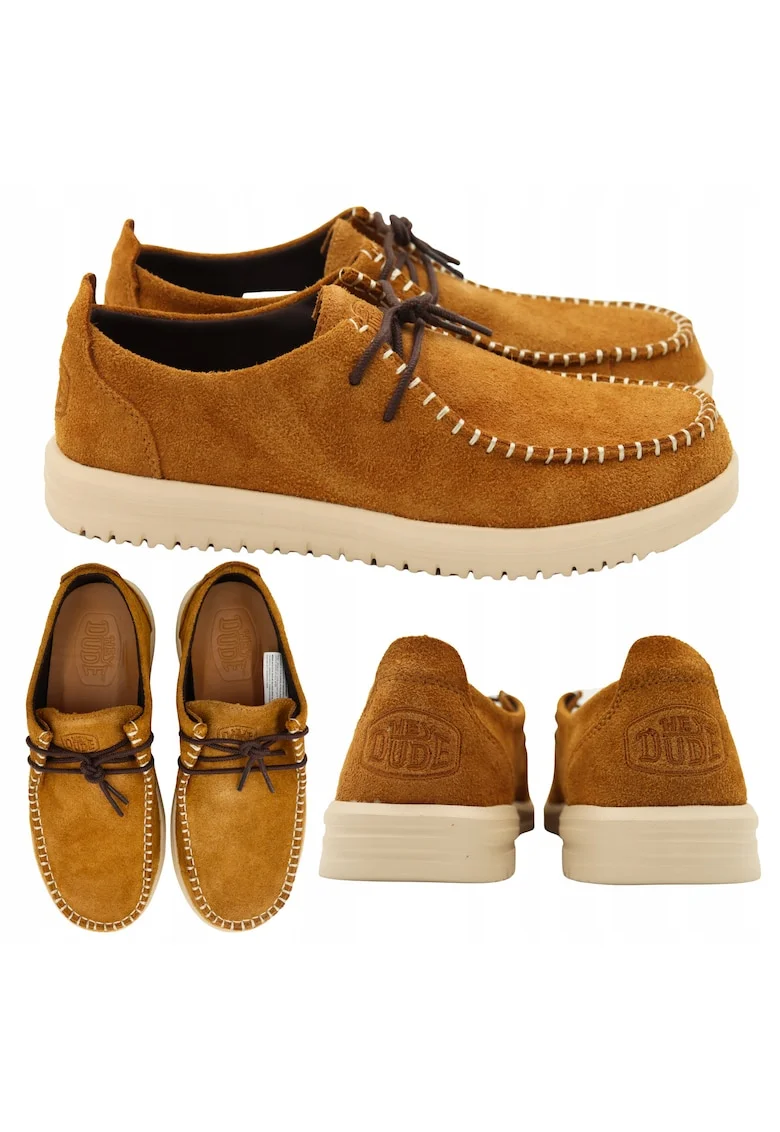 Mocasini barbati, Nxt Moc piele suede - 65874, Brun