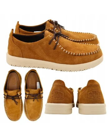 Mocasini barbati, Nxt Moc piele suede - 65874, Maro deschis