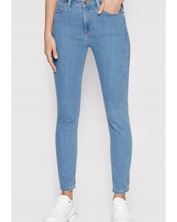 Blugi dama  Scarlett High, skinny, talie inalta, albastru, bumbac cu elastan,