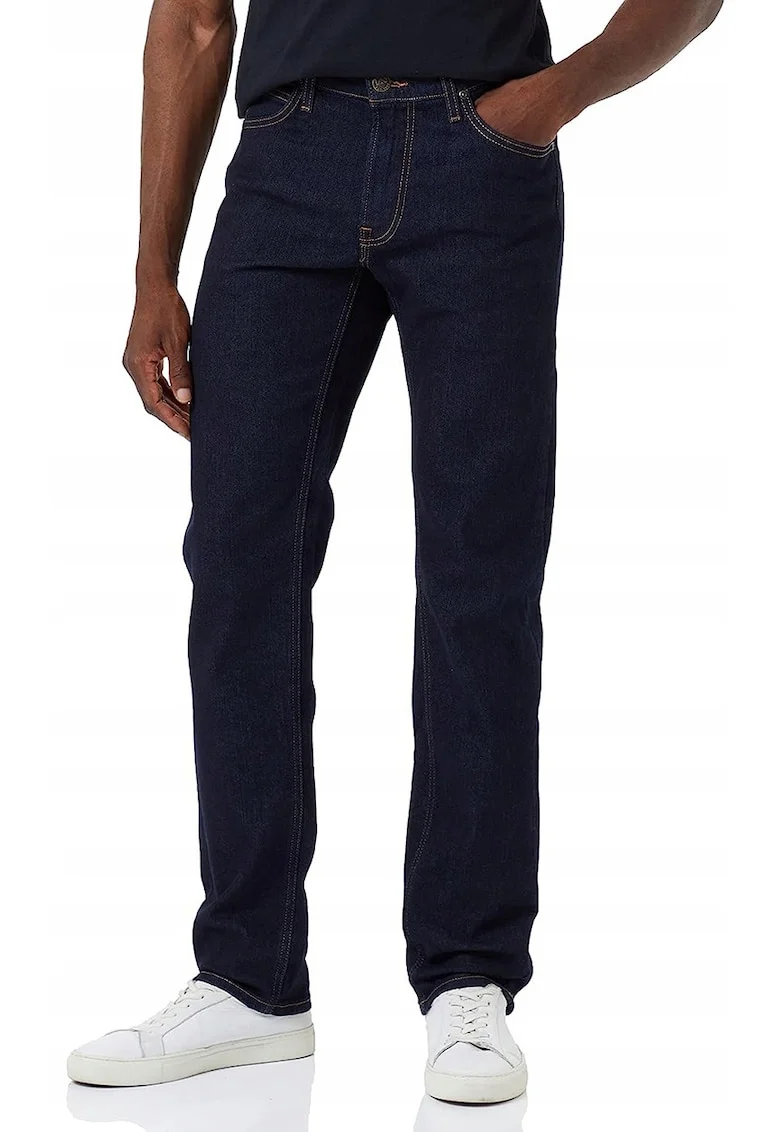 Blugi barbatesti  Daren Rinse, bumbac/elastan, albastru inchis