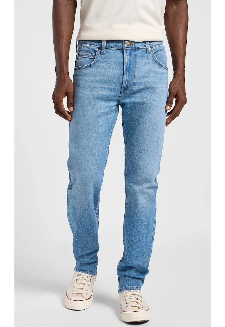 Blugi barbati,  Rider Slim, slim fit, albastru, bumbac,