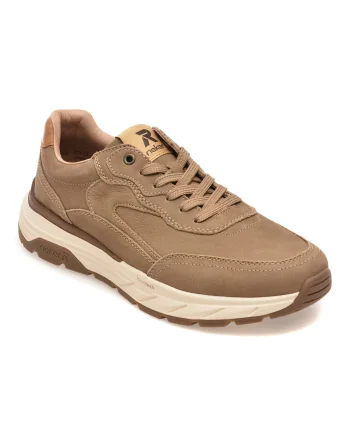 Pantofi sport RIEKER maro, 6100, din piele naturala