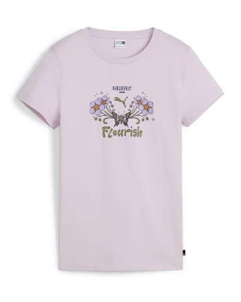 Tricou regular fit cu imprimeu, Lila