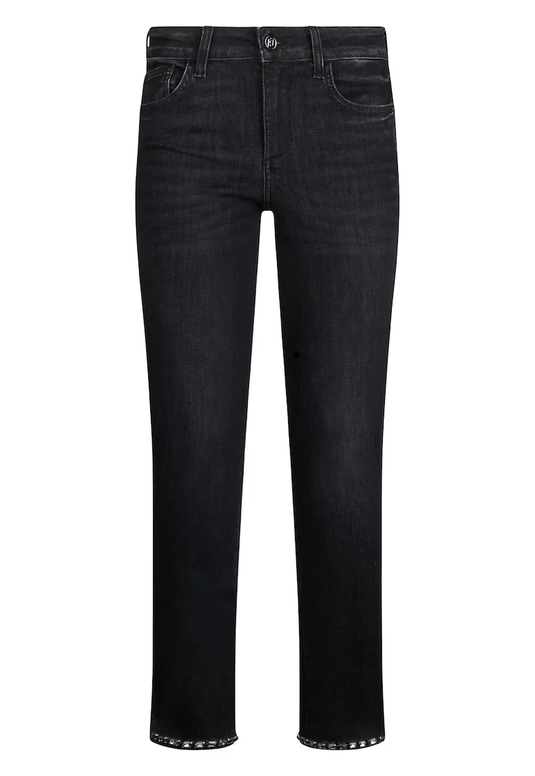 Blugi skinny Bottom Up, Gri antracit
