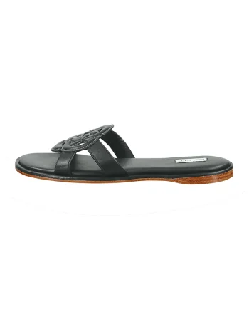 Papuci de piele, Negru
