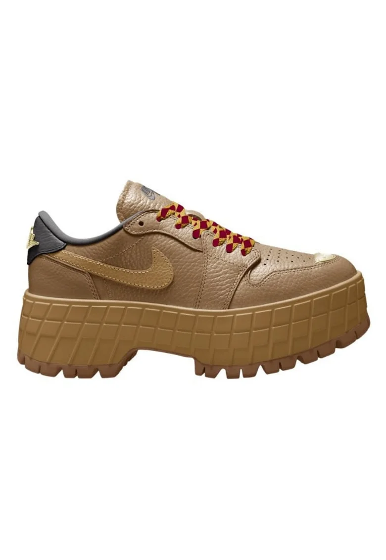 Pantofi sport dama  W AIR JORDAN 1 BROOKLYN LOW, Piele naturala, Maro, Maro