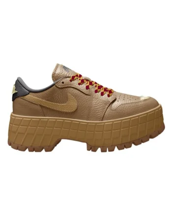 Pantofi sport dama  W AIR JORDAN 1 BROOKLYN LOW, Piele naturala, Maro, Maro