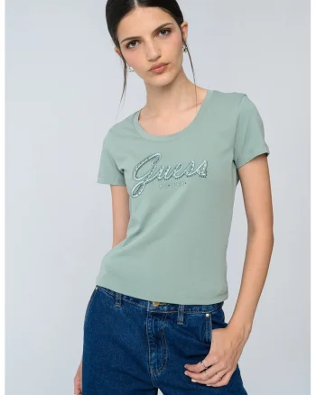 Tricou slim fit cu logo