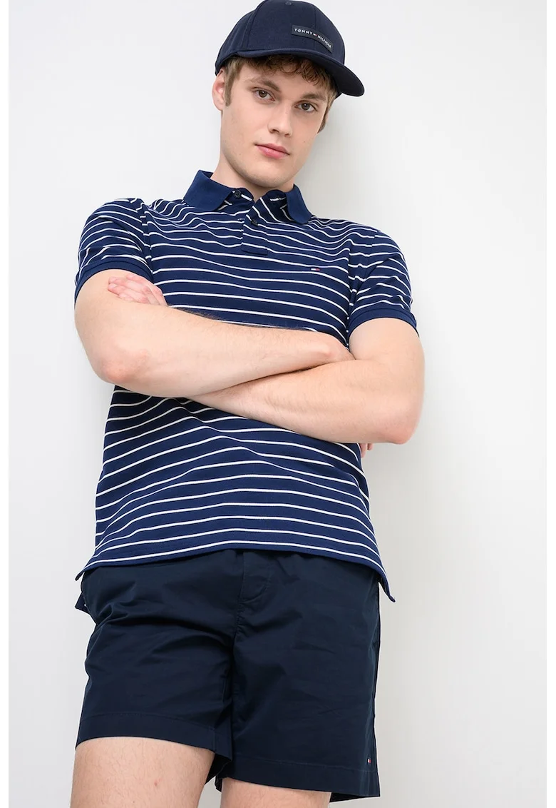 Tricou polo din amestec de bumbac organic