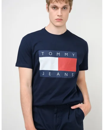 Tricou regular-fit cu imprimeu logo, Rosu/Alb murdar/Bleumarin