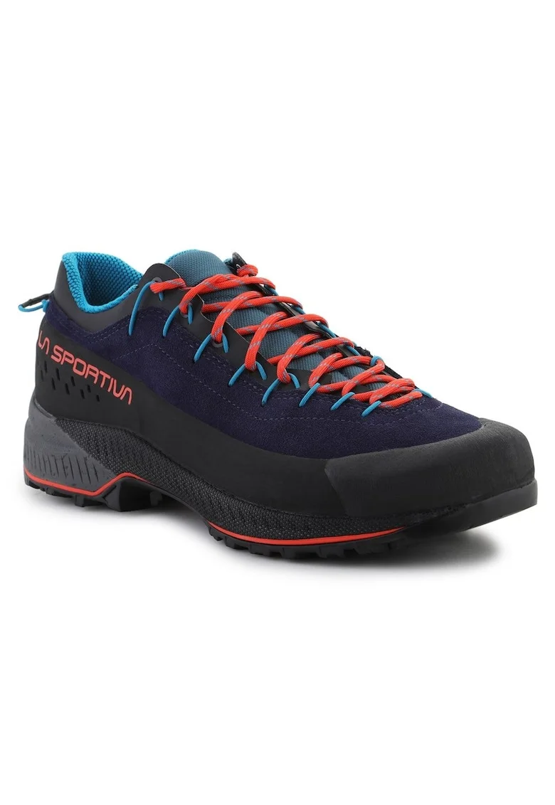 Pantofi barbati 37B643322,  Piele naturala, Negru/Bleumarin
