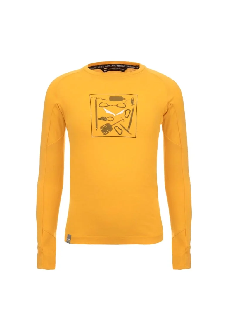 Bluza copii  Pure Dry, galben, 140 cm, material respirabil, imprimeu grafic