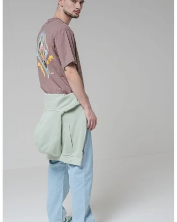 Tricou lejer de bumbac, Maro deschis