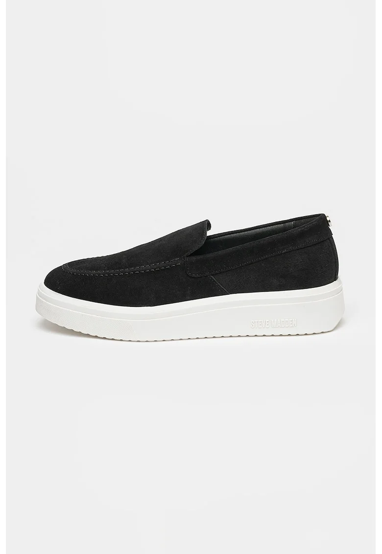 Pantofi loafer de piele intoarsa Fletcher, Negru