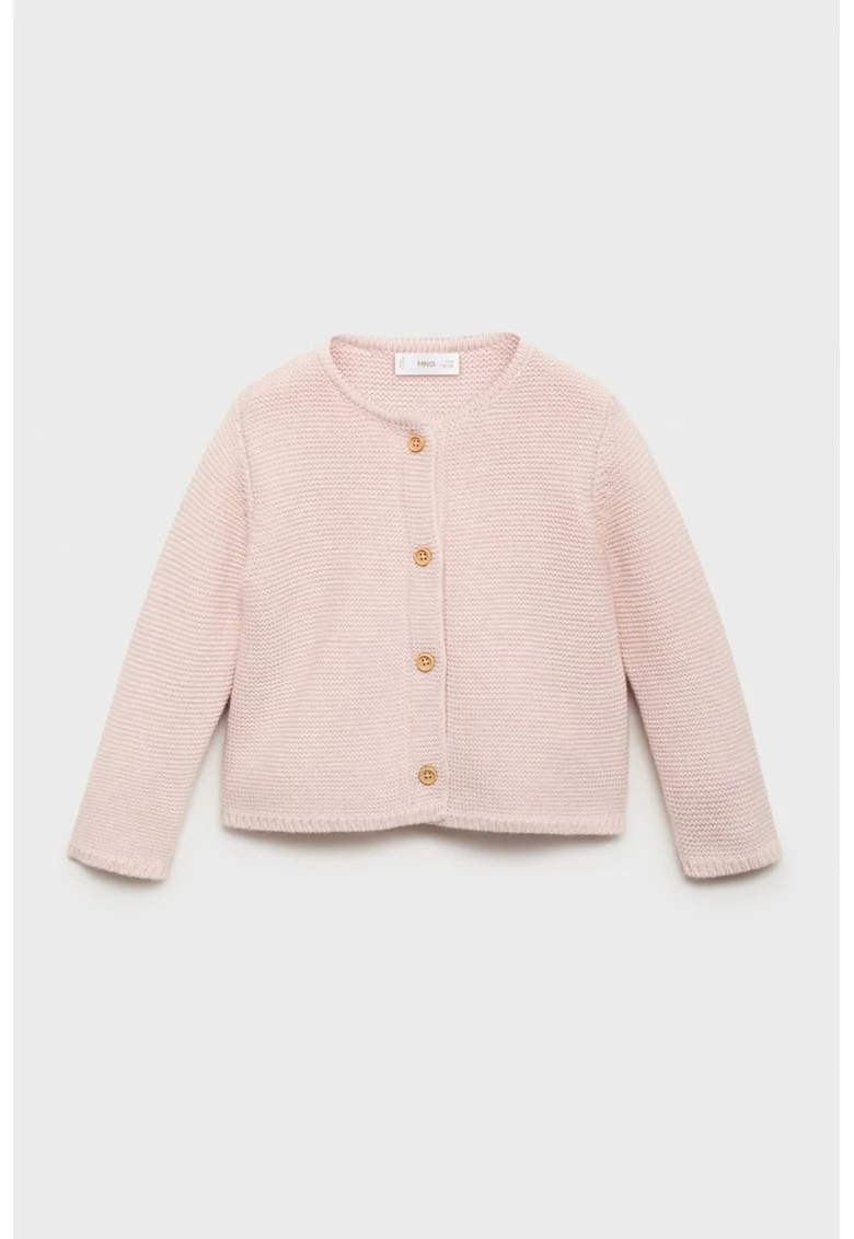 Cardigan din amestec de bumbac, Roz pal