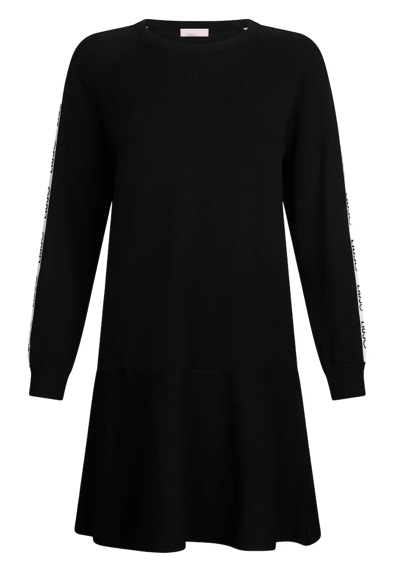 Rochie mini cu maneci lungi, Negru