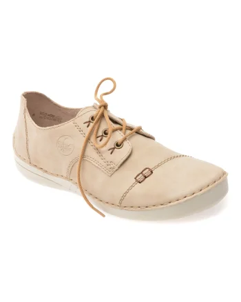 Pantofi RIEKER bej, 52520, din piele ecologica