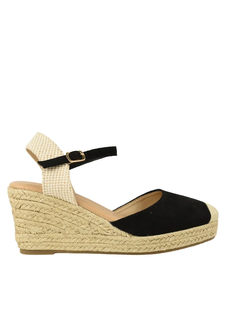 Sandale casual, dama,  70428, negru, Negru