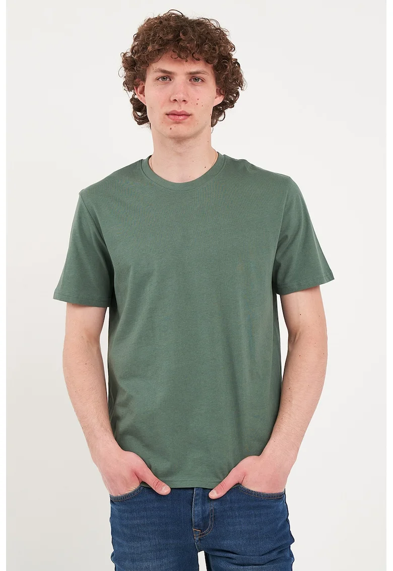 Tricou uni din bumbac, Verde