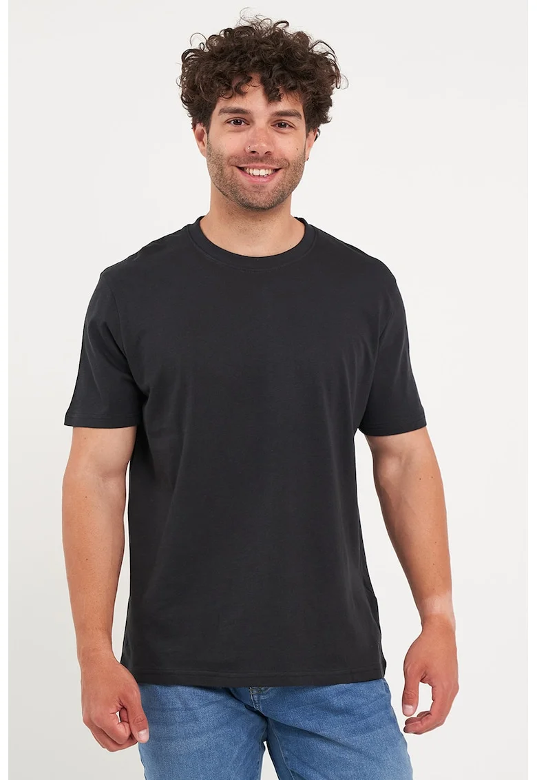 Tricou uni din bumbac, Albastru ultramarin
