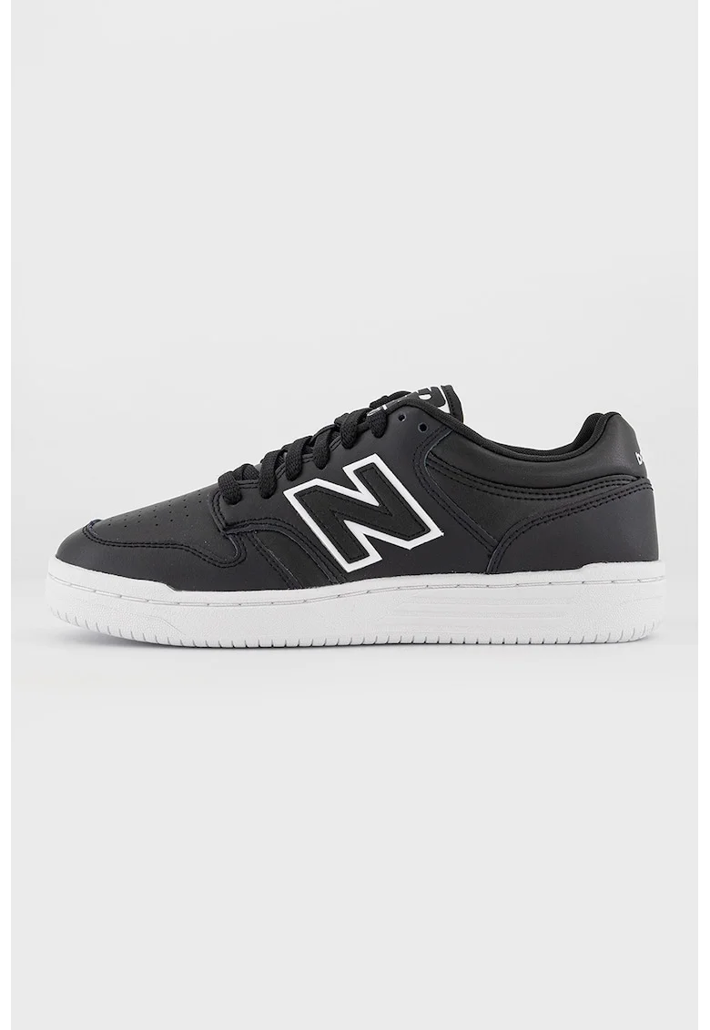 Pantofi sport low-cut unisex din piele 480, Negru