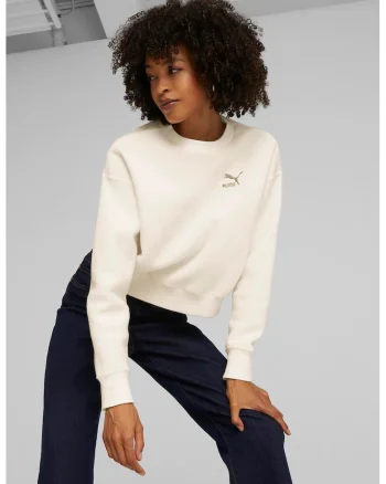 Bluza sport cu decolteu la baza gatului Classics, Alb fildes