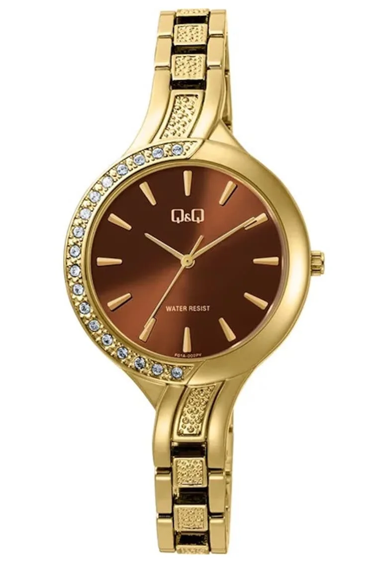Ceas dama  F01A-002PY Quartz Auriu