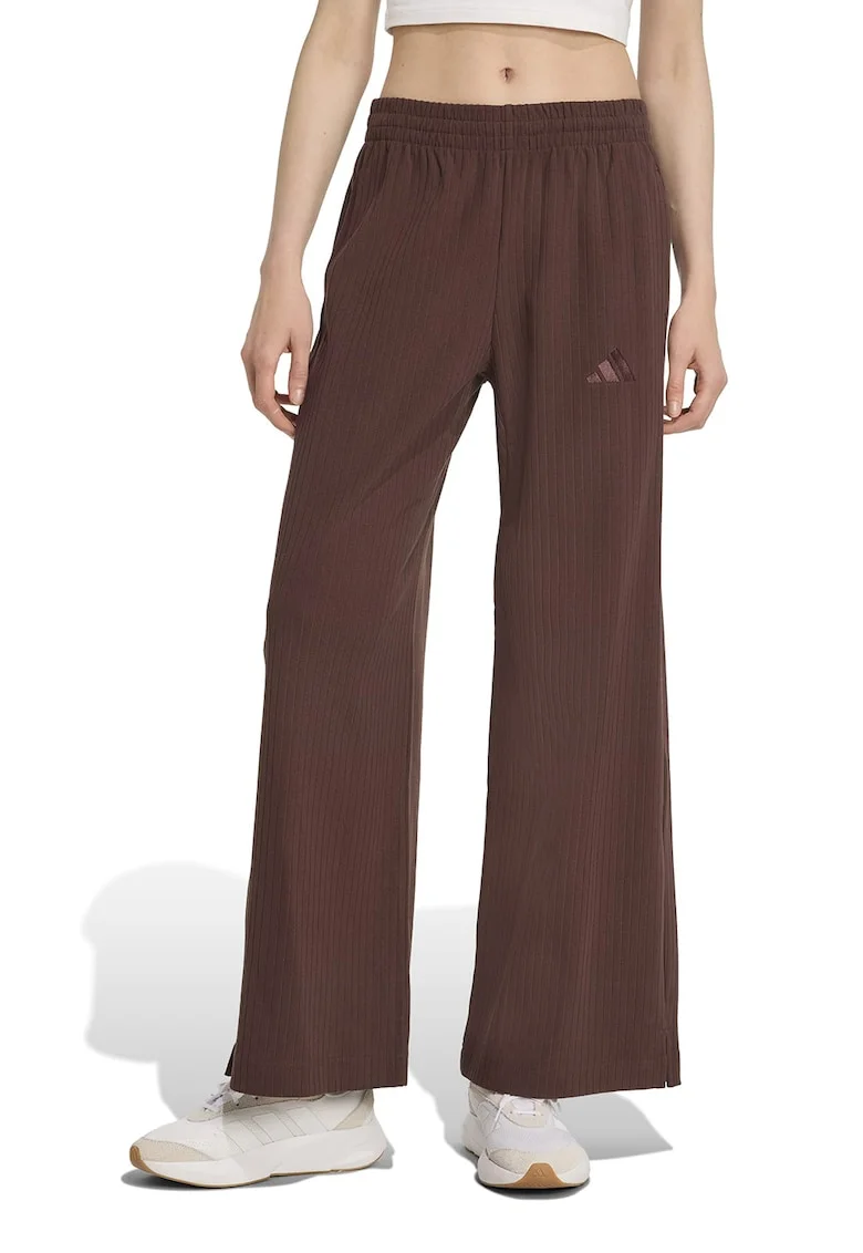 Pantaloni de trening cu croiala ampla, Maro inchis