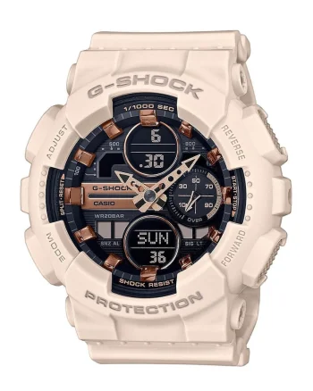Ceas cu functii multiple si curea din rasina G-Shock, Maro nisip