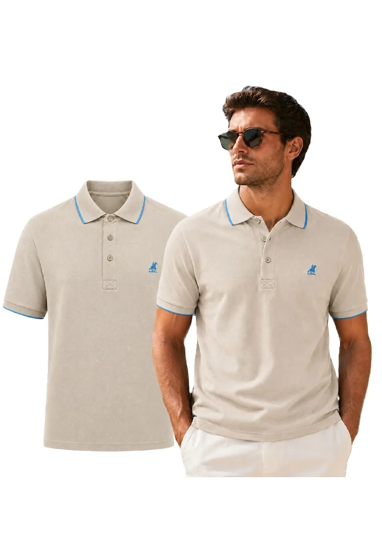 Tricou polo cu nasturi,