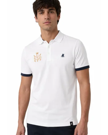 Tricou polo din bumbac cu nasturi