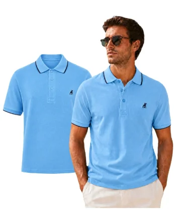 Tricou polo din bumbac uni