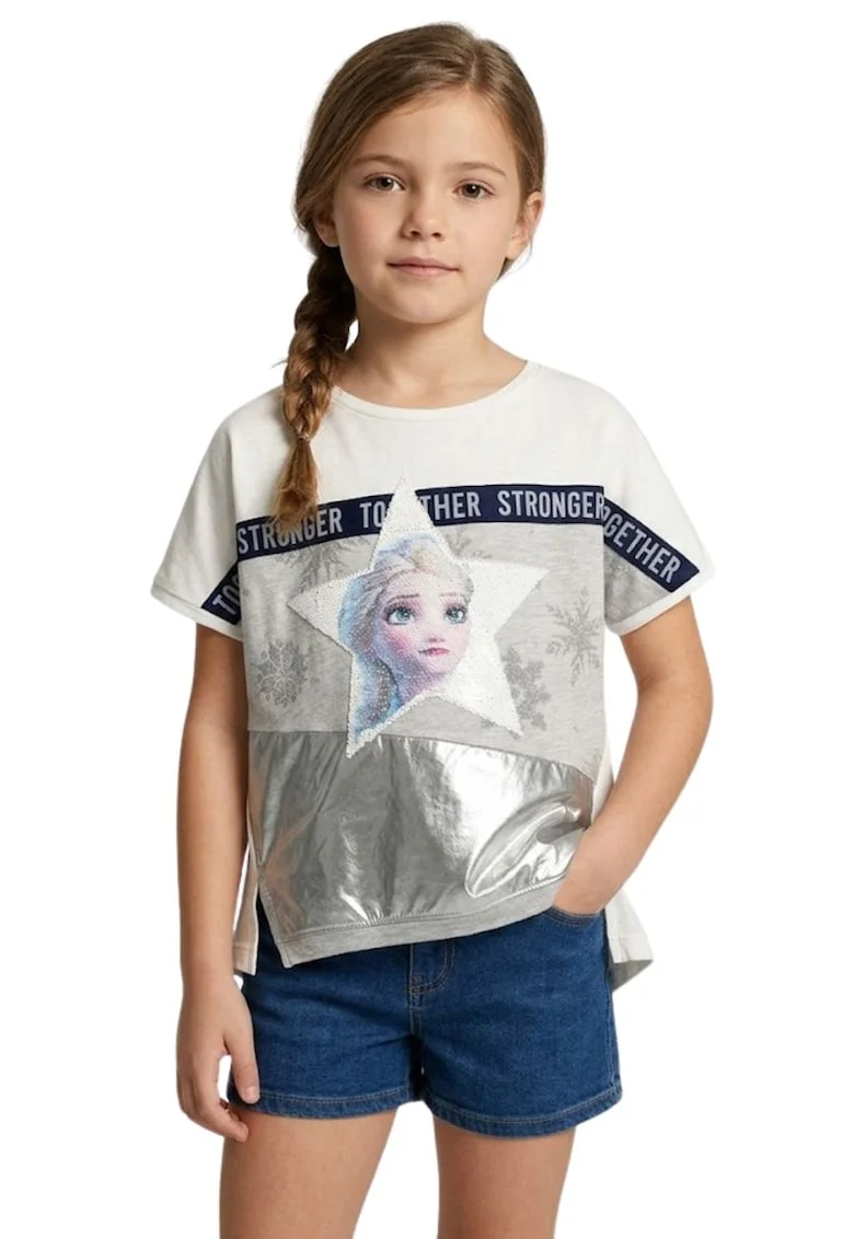 Tricou lejer cu paiete Elsa,