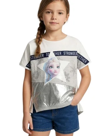 Tricou lejer cu paiete Elsa,
